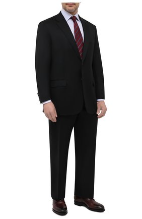 Мужской шерстяной костюм BRIONI черного цвета по цене 446500 руб., арт. RAH018/P4AHT/PARLAMENT0 | Фото 1 Мужской шерстяной костюм BRIONI черного цвета, арт. RAH018/P4AHT/PARLAMENT0 | Фото 1