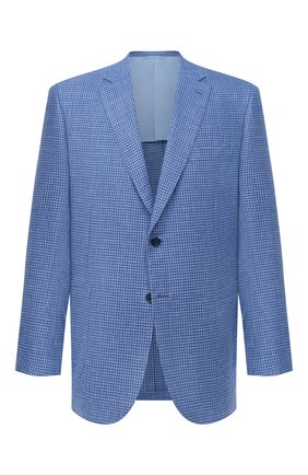 Мужской пиджак из шерсти и шелка BRIONI синего цвета по цене 415500 руб., арт. RG0J00/P0A4B/BRUNIC0 | Фото 1 Мужской пиджак из шерсти и шелка BRIONI синего цвета, арт. RG0J00/P0A4B/BRUNIC0 | Фото 1
