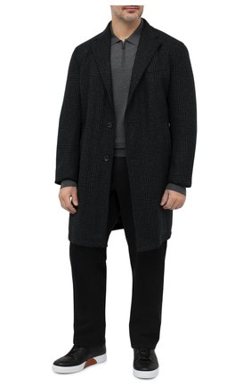 Мужское шерстяное поло BRIONI темно-серого цвета по цене 87250 руб., арт. UMS10L/0ZK28 | Фото 2 Мужское шерстяное поло BRIONI темно-серого цвета, арт. UMS10L/0ZK28 | Фото 2 (Материал внешний: Шерсть; Длина (для топов): Стандартные; Рукава: Длинные; Стили: Кэжуэл; Застежка: Молния; Кросс-КТ: Трикотаж; Региональные ограничения белый список (Axapta Mercury): RU)