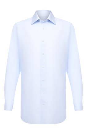 Мужская хлопковая сорочка BRIONI голубого цвета по цене 52200 руб., арт. RCA30L/P008Q | Фото 1 Мужская хлопковая сорочка BRIONI голубого цвета, арт. RCA30L/P008Q | Фото 1