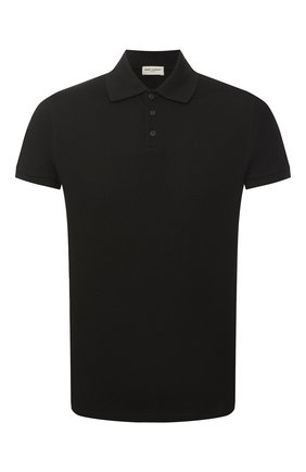 Мужское хлопковое поло SAINT LAURENT черного цвета по цене 27950 руб., арт. 554052/YB20C | Фото 1 Мужское хлопковое поло SAINT LAURENT черного цвета, арт. 554052/YB20C | Фото 1 (Стили: Кэжуэл; Длина (для топов): Стандартные; Рукава: Короткие; Застежка: Пуговицы; Материал внешний: Хлопок)