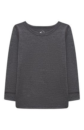 Детский комплект из лонгслива и брюк WOOL&COTTON темно-серого цвета по цене 8360 руб., арт. WRUFP | Фото 2 Детский комплект из лонгслива и брюк WOOL&COTTON темно-серого цвета, арт. WRUFP | Фото 2