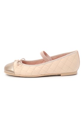 Детские кожаные балетки PRETTY BALLERINAS бежевого цвета по цене 10600 руб., арт. 48.405/AMI/C0T0N | Фото 2 Детские кожаные балетки PRETTY BALLERINAS бежевого цвета, арт. 48.405/AMI/C0T0N | Фото 2