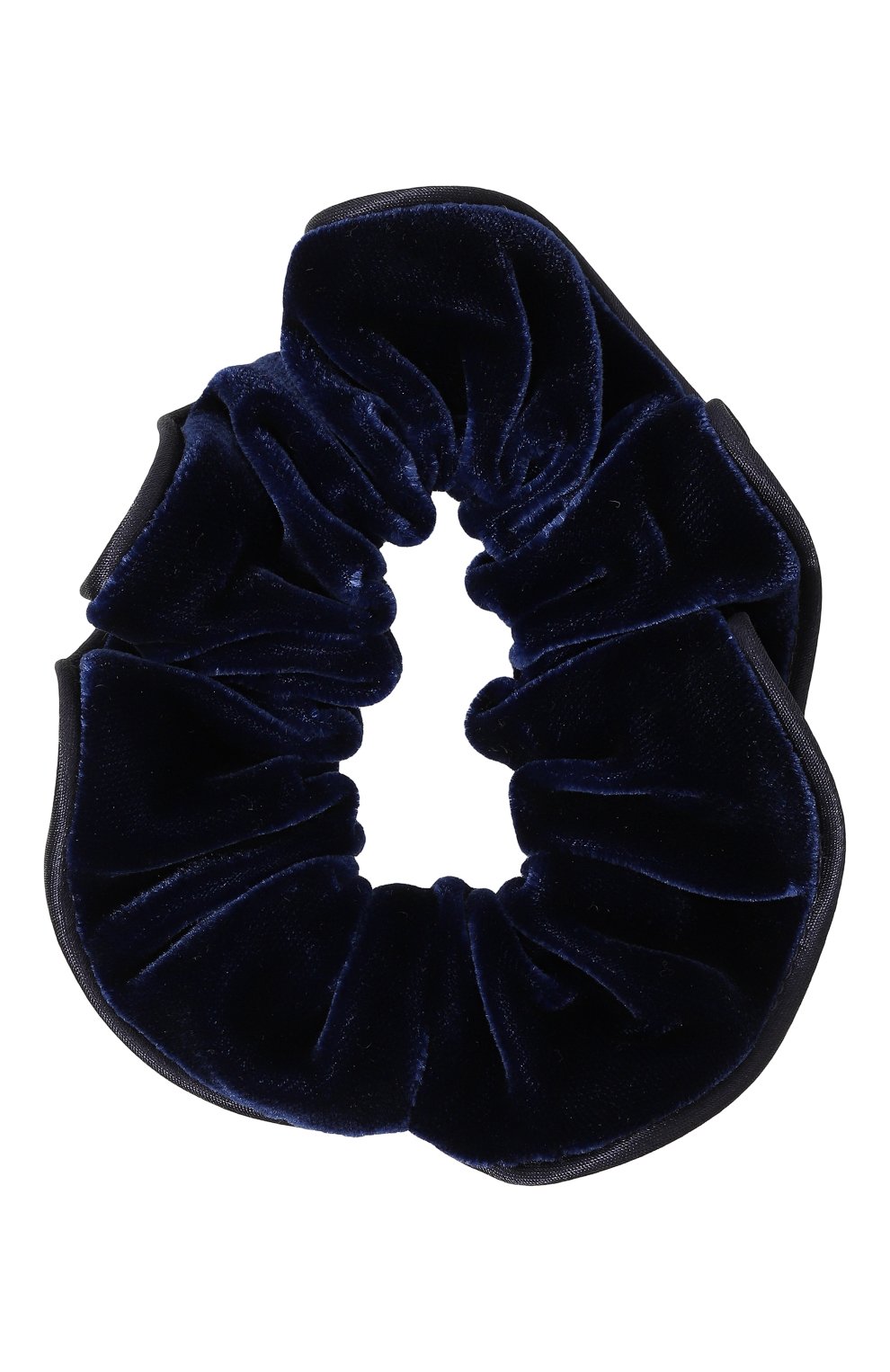 Женская резинка для волос ALEXANDRE DE PARIS темно-синего цвета, арт. TCH-17402-PM M | Фото 1 (Материал: Текстиль)