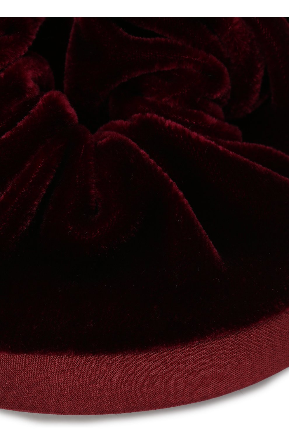 Женская резинка для волос ALEXANDRE DE PARIS бордового цвета, арт. TCH-17499-PM B | Фото 2 (Материал: Текстиль)