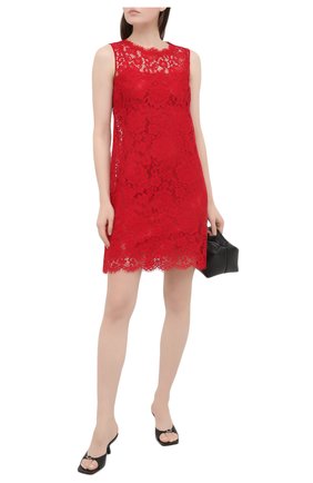 Женское платье DOLCE & GABBANA красного цвета по цене 142000 руб., арт. F6H1AT/HLMEA | Фото 2 Женское платье DOLCE & GABBANA красного цвета, арт. F6H1AT/HLMEA | Фото 2