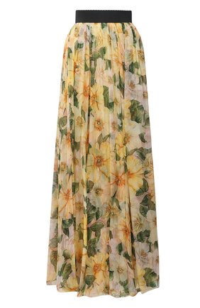 Женская шелковая юбка DOLCE & GABBANA желтого цвета по цене 214500 руб., арт. F4B0WT/IS1E5 | Фото 1 Женская шелковая юбка DOLCE & GABBANA желтого цвета, арт. F4B0WT/IS1E5 | Фото 1 (Длина Ж (юбки, платья, шорты): Макси; Материал внешний: Шелк; Материал подклада: Шелк; Стили: Романтичный)