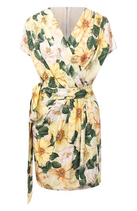 Женское шелковое платье DOLCE & GABBANA желтого цвета по цене 163000 руб., арт. F6J1TT/FSA0E | Фото 1 Женское шелковое платье DOLCE & GABBANA желтого цвета, арт. F6J1TT/FSA0E | Фото 1