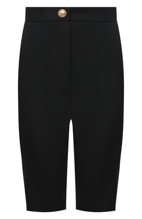 Женские шерстяные шорты BALMAIN черного цвета по цене 69950 руб., арт. VF15068/167L | Фото 1 Женские шерстяные шорты BALMAIN черного цвета, арт. VF15068/167L | Фото 1