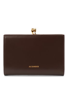 Женские кожаный кошелек JIL SANDER темно-коричневого цвета по цене 54900 руб., арт. JSPS840164-WSS00080N | Фото 1 Женские кожаный кошелек JIL SANDER темно-коричневого цвета, арт. JSPS840164-WSS00080N | Фото 1