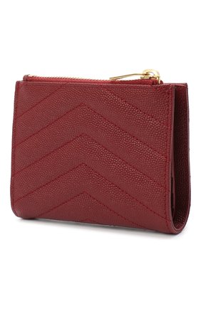 Женские кожаное портмоне SAINT LAURENT красного цвета по цене 33850 руб., арт. 575879/B0W01 | Фото 2 Женские кожаное портмоне SAINT LAURENT красного цвета, арт. 575879/B0W01 | Фото 2