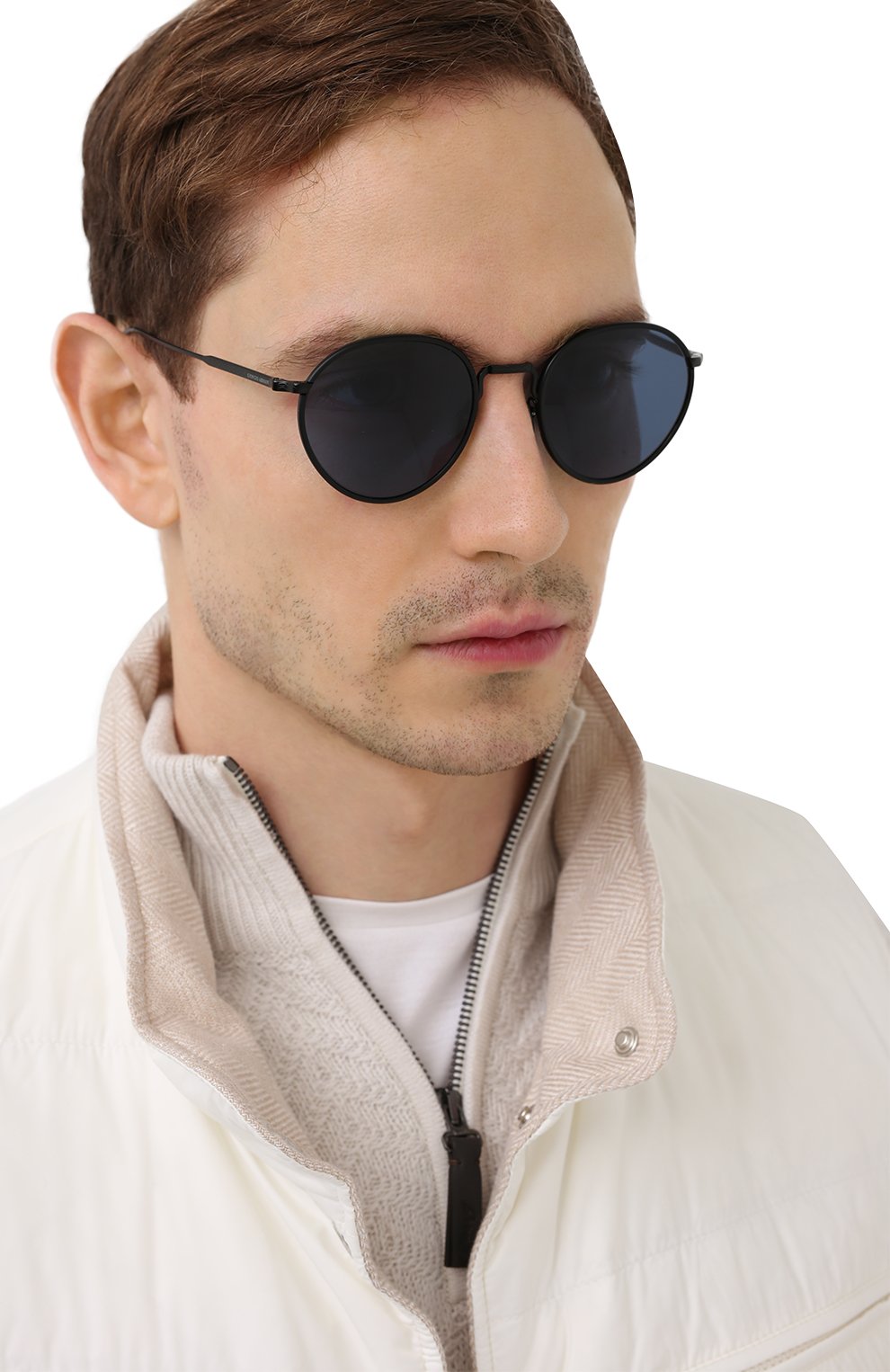 Мужские солнцезащитные очки GIORGIO ARMANI черного цвета по цене 19700 руб., арт. AR6103J | Фото 2 Мужские солнцезащитные очки GIORGIO ARMANI черного цвета, арт. AR6103J | Фото 2