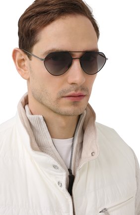Мужские солнцезащитные очки GIORGIO ARMANI синего цвета по цене 18200 руб., арт. AR6111 | Фото 2 Мужские солнцезащитные очки GIORGIO ARMANI синего цвета, арт. AR6111 | Фото 2