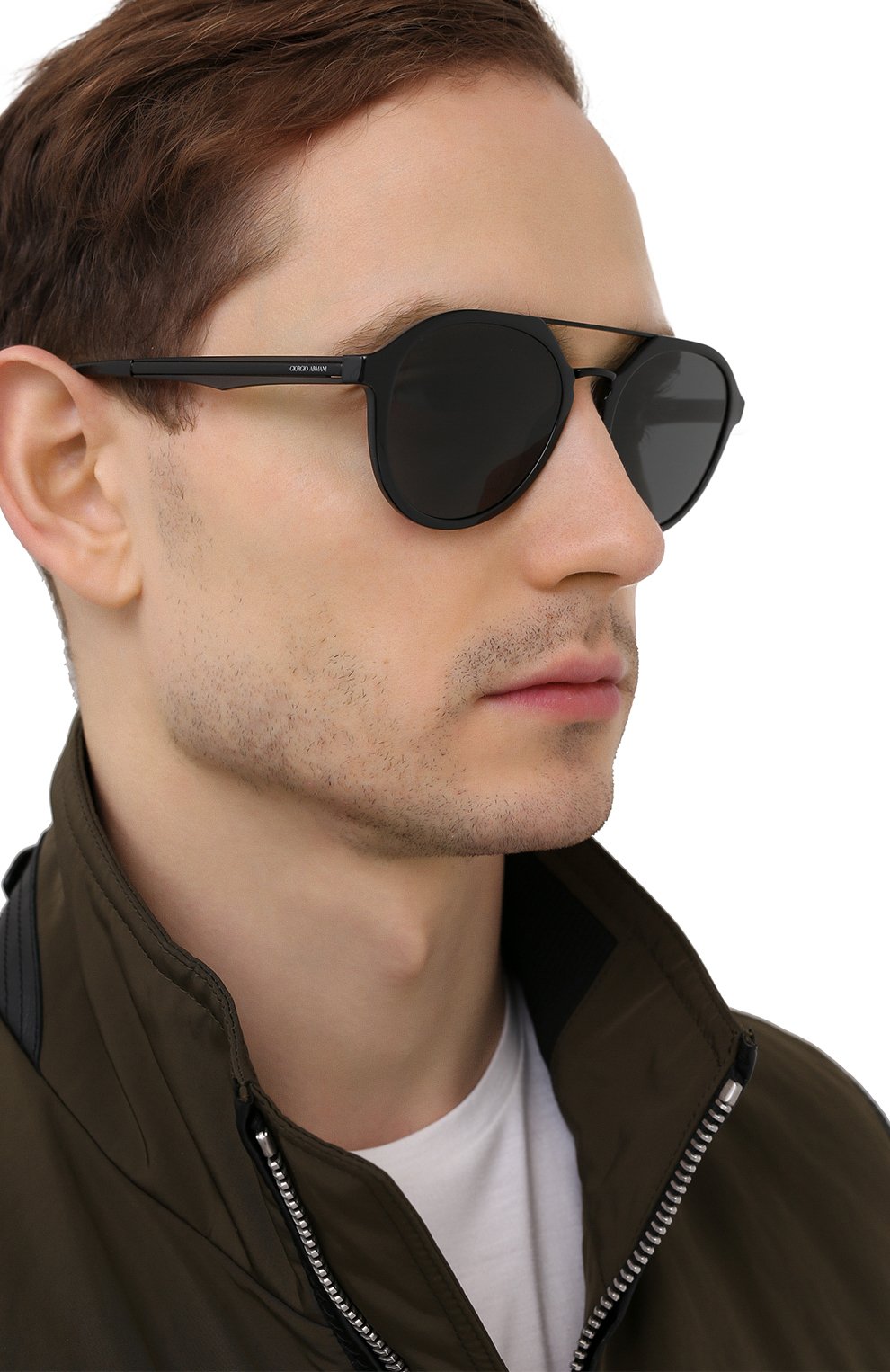 Мужские солнцезащитные очки GIORGIO ARMANI черного цвета по цене 18200 руб., арт. AR8131 | Фото 2 Мужские солнцезащитные очки GIORGIO ARMANI черного цвета, арт. AR8131 | Фото 2