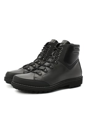 Мужские кожаные ботинки ZILLI черного цвета, арт. MDU-B068/002 | Фото 1 (Подошва: Плоская; Мужское Кросс-КТ: зимние ботинки, Ботинки-обувь; Материал утеплителя: Натуральный мех; Материал внешний: Кожа; Региональные ограничения белый список (Axapta Mercury): RU; Длина стельки: 28, 29, 27,3, 26,8)