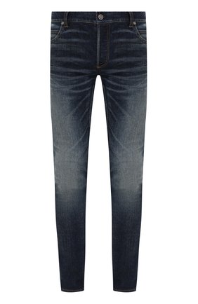 Мужские джинсы BALMAIN синего цвета по цене 75050 руб., арт. VH1MG000/005D | Фото 1 Мужские джинсы BALMAIN синего цвета, арт. VH1MG000/005D | Фото 1