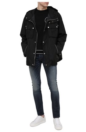 Мужские джинсы BALMAIN синего цвета по цене 75050 руб., арт. VH1MG000/005D | Фото 2 Мужские джинсы BALMAIN синего цвета, арт. VH1MG000/005D | Фото 2