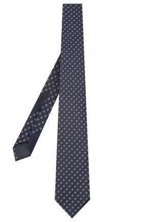 Мужской шелковый галстук ERMENEGILDO ZEGNA темно-синего цвета, арт. Z9D40/100 | Фото 2 (Материал: Текстиль, Шелк; Принт: С принтом)