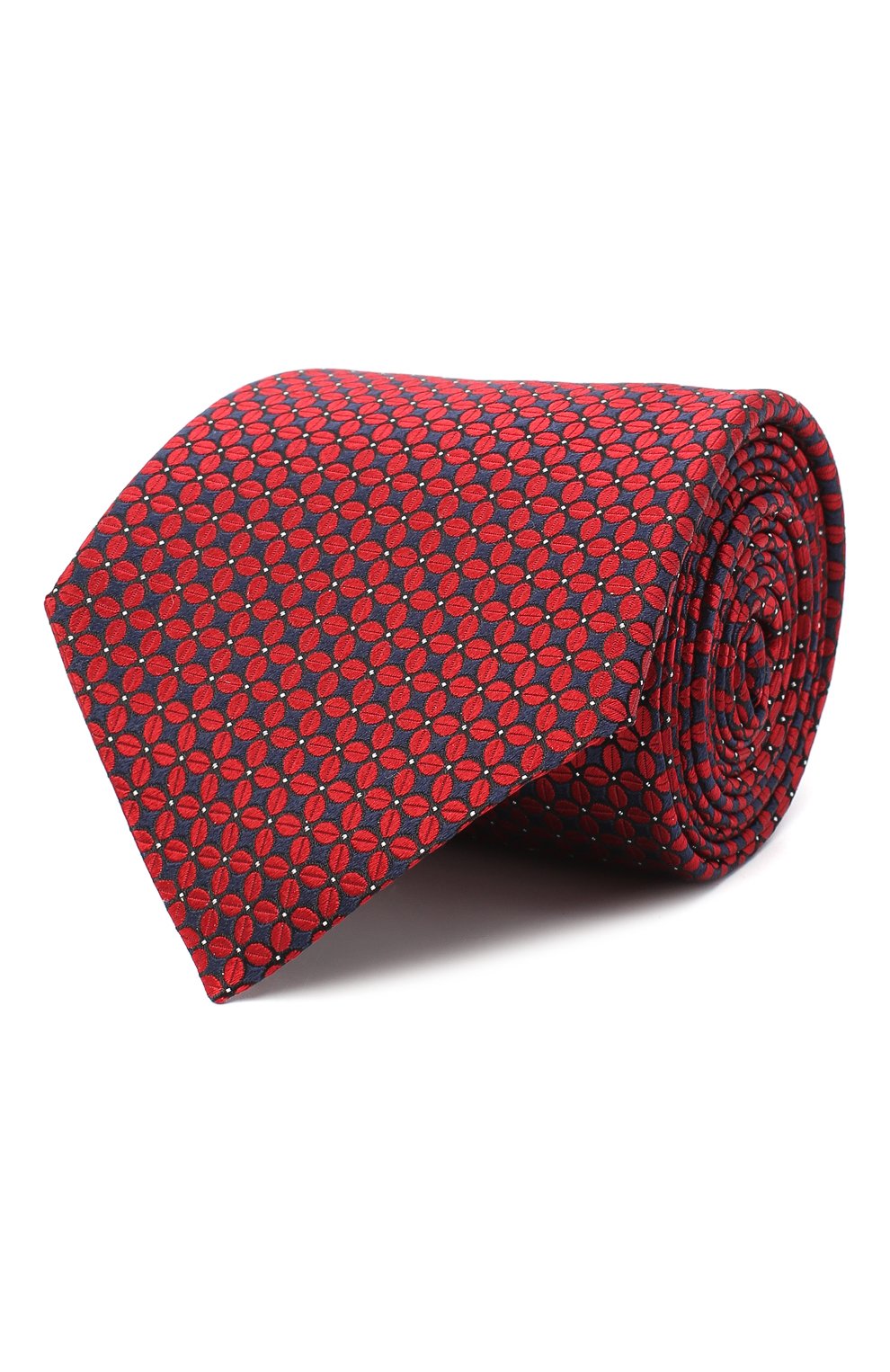 Мужской шелковый галстук ERMENEGILDO ZEGNA красного цвета, арт. Z9W03/1UM | Фото 1