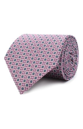 Мужской шелковый галстук ERMENEGILDO ZEGNA розового цвета, арт. Z9W05/1UM | Фото 1 (Материал: Текстиль, Шелк; Принт: С принтом)