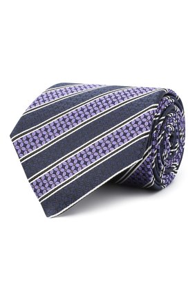 Мужской шелковый галстук ERMENEGILDO ZEGNA фиолетового цвета по цене 19650 руб., арт. Z9W07/1UM | Фото 1 Мужской шелковый галстук ERMENEGILDO ZEGNA фиолетового цвета, арт. Z9W07/1UM | Фото 1 (Материал: Шелк, Текстиль; Принт: С принтом)