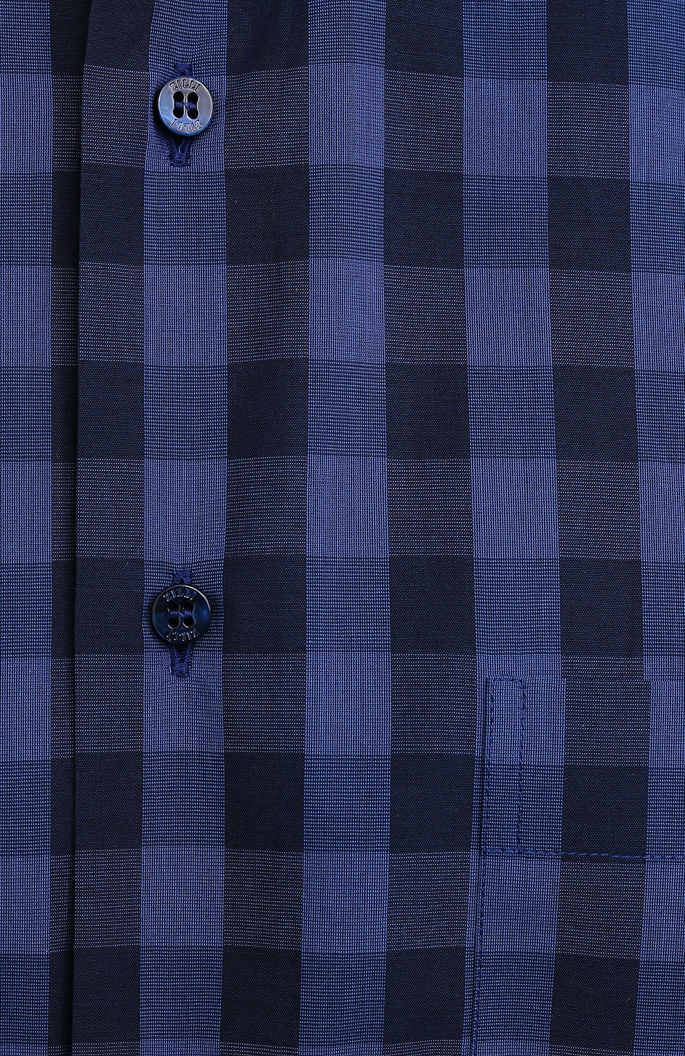 Мужская хлопковая рубашка ZILLI SPORT синего цвета, арт. MFU-7025-0001/0016/18/20/22/24 | Фото 5 (Манжеты: На пуговицах; Воротник: Button down; Принт: Клетка; Рукава: Длинные; Рубашки М: Regular Fit; Случай: Повседневный; Длина (для топов): Стандартные; Региональные ограничения белый список (Axapta Mercury): RU; Материал внешний: Хлопок; Стили: Кэжуэл)