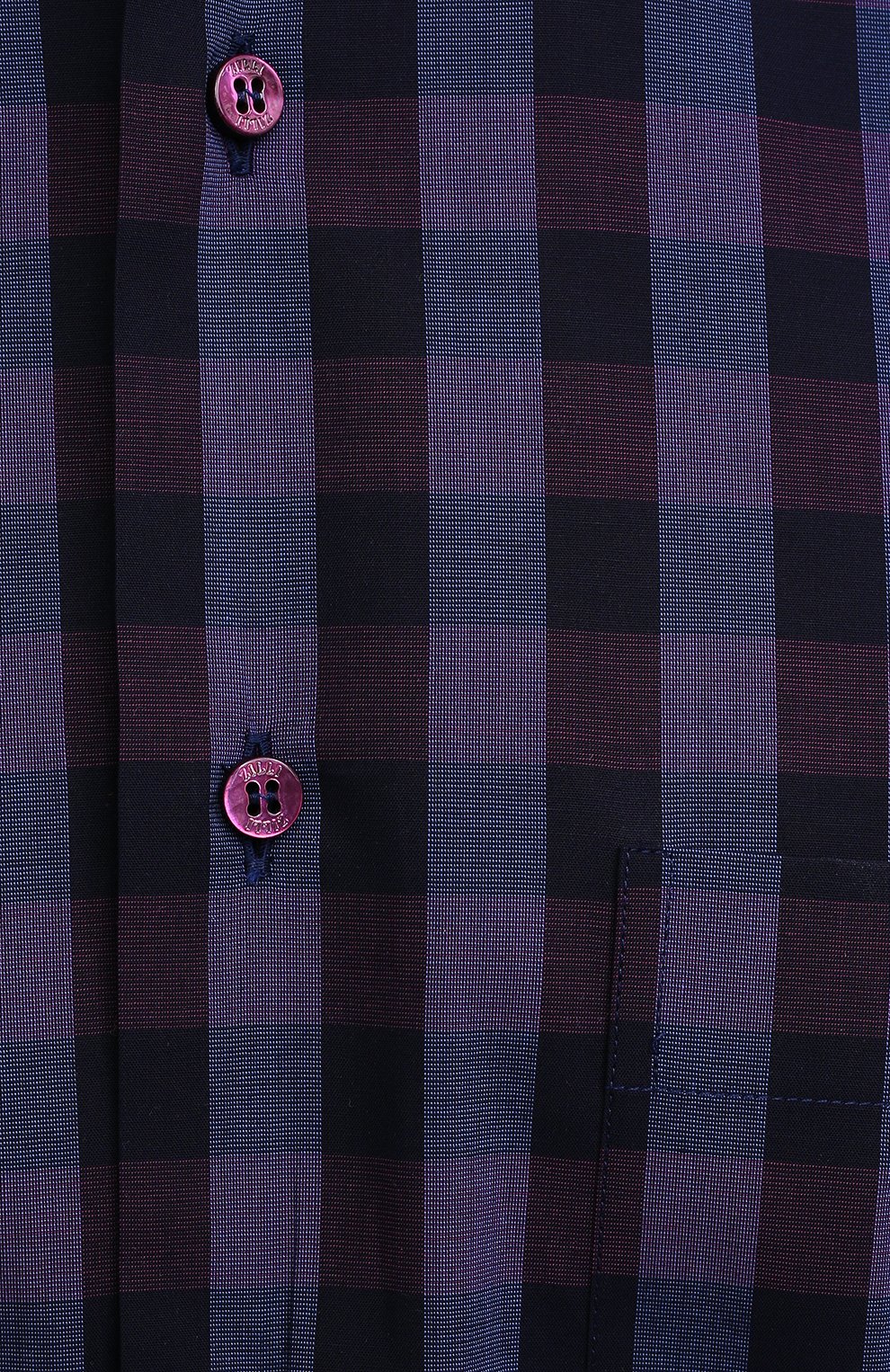 Мужская хлопковая рубашка ZILLI SPORT фиолетового цвета, арт. MFU-7025-0001/0017/19/21/23/25 | Фото 5 (Манжеты: На пуговицах; Воротник: Button down; Принт: Клетка; Рукава: Длинные; Рубашки М: Regular Fit; Случай: Повседневный; Длина (для топов): Стандартные; Региональные ограничения белый список (Axapta Mercury): RU; Материал внешний: Хлопок; Стили: Кэжуэл)