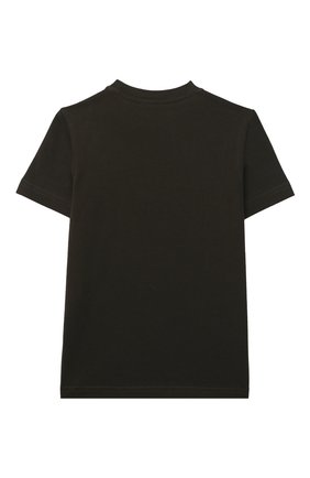 Детская хлопковая футболка DSQUARED2 темно-коричневого цвета по цене 6540 руб., арт. DQ0192-D00MQ | Фото 2 Детская хлопковая футболка DSQUARED2 темно-коричневого цвета, арт. DQ0192-D00MQ | Фото 2 (Материал внешний: Хлопок; Рукава: Короткие; Ростовка одежда: 10 - 11 лет | 140 - 146см, 12 лет | 152 см, 13 - 15 лет | 158 см, 16 лет | 164 см, 4 года | 104 см, 6 лет | 116 см, 8 лет | 128 см)