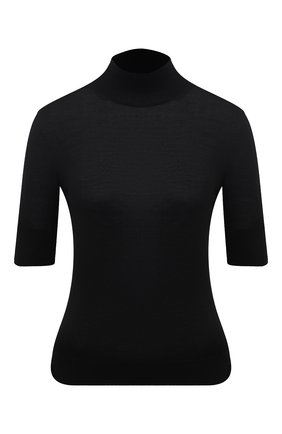 Женский пуловер из кашемира и шелка JIL SANDER черного цвета по цене 65400 руб., арт. JSPS754034-WSY11008 | Фото 1 Женский пуловер из кашемира и шелка JIL SANDER черного цвета, арт. JSPS754034-WSY11008 | Фото 1