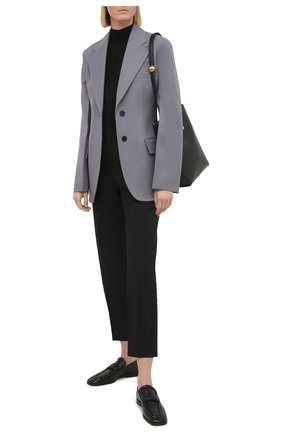 Женский пуловер из кашемира и шелка JIL SANDER черного цвета по цене 65400 руб., арт. JSPS754034-WSY11008 | Фото 2 Женский пуловер из кашемира и шелка JIL SANDER черного цвета, арт. JSPS754034-WSY11008 | Фото 2