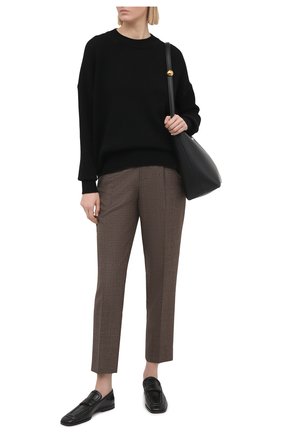 Женский кашемировый пуловер JIL SANDER черного цвета по цене 97150 руб., арт. JSPS754020-WSY10008 | Фото 2 Женский кашемировый пуловер JIL SANDER черного цвета, арт. JSPS754020-WSY10008 | Фото 2