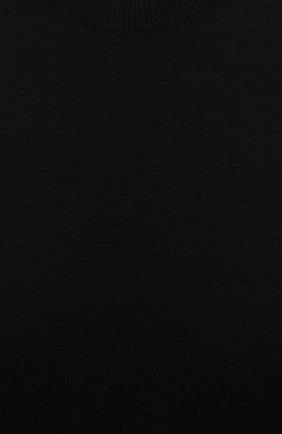 Женский кашемировый топ JIL SANDER черного цвета, арт. JSPS754025-WSY10008 | Фото 5 (Кросс-КТ: без рукавов; Материал внешний: Шерсть, Кашемир; Принт: Без принта; Длина (для топов): Стандартные; Стили: Минимализм)