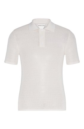 Женское поло BOTTEGA VENETA белого цвета по цене 76250 руб., арт. 647177/V0BN0 | Фото 1 Женское поло BOTTEGA VENETA белого цвета, арт. 647177/V0BN0 | Фото 1
