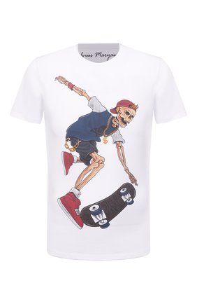 Мужская хлопковая футболка BISIBIGLIO белого цвета по цене 8495 руб., арт. R04 SKULL SKATEB0ARD/RIF (C0TT0NE PESANTE) | Фото 1 Мужская хлопковая футболка BISIBIGLIO белого цвета, арт. R04 SKULL SKATEB0ARD/RIF (C0TT0NE PESANTE) | Фото 1