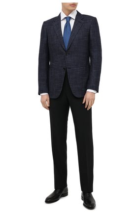 Мужская хлопковая сорочка ERMENEGILDO ZEGNA белого цвета по цене 35350 руб., арт. 901031/9RS0GS | Фото 2 Мужская хлопковая сорочка ERMENEGILDO ZEGNA белого цвета, арт. 901031/9RS0GS | Фото 2 (Рубашки М: Regular Fit; Стили: Классический; Случай: Формальный; Рукава: Длинные; Материал внешний: Хлопок; Длина (для топов): Стандартные; Воротник: Акула; Принт: Однотонные; Манжеты: На пуговицах)