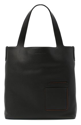 Мужская кожаная сумка-шопер ERMENEGILDO ZEGNA черного цвета по цене 137000 руб., арт. C1570W-LHDAI | Фото 1 Мужская кожаная сумка-шопер ERMENEGILDO ZEGNA черного цвета, арт. C1570W-LHDAI | Фото 1