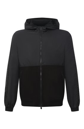 Мужской комбинированный бомбер Z ZEGNA черного цвета по цене 95450 руб., арт. VW068/ZZT989 | Фото 1 Мужской комбинированный бомбер Z ZEGNA черного цвета, арт. VW068/ZZT989 | Фото 1 (Длина (верхняя одежда): Короткие; Рукава: Длинные; Принт: Без принта; Материал утеплителя: Шерсть; Стили: Кэжуэл; Кросс-КТ: Куртка; Материал внешний: Синтетический материал)