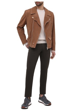 Мужские брюки ERMENEGILDO ZEGNA хаки цвета по цене 41950 руб., арт. UWI50/JS01 | Фото 2 Мужские брюки ERMENEGILDO ZEGNA хаки цвета, арт. UWI50/JS01 | Фото 2