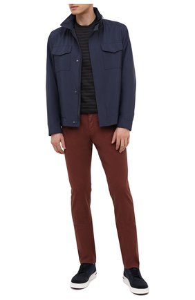 Мужские брюки ERMENEGILDO ZEGNA коричневого цвета по цене 41950 руб., арт. UWI50/JS01 | Фото 2 Мужские брюки ERMENEGILDO ZEGNA коричневого цвета, арт. UWI50/JS01 | Фото 2