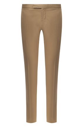Мужские хлопковые брюки ERMENEGILDO ZEGNA бежевого цвета, арт. UWI17/TN21 | Фото 1 (Случай: Повседневный; Силуэт М (брюки): Чиносы; Материал внешний: Хлопок; Длина (брюки, джинсы): Стандартные; Стили: Кэжуэл)