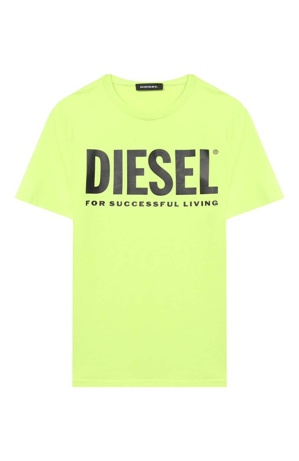 Мужского хлопковая футболка DIESEL желтого цвета, арт. 00J4P6-00YI9 | Фото 1 (Региональные ограничения белый список (Axapta Mercury): RU; Ростовка одежда: 10 - 11 лет | 140 - 146см, 12 лет | 152 см, 13 - 15 лет | 158 см, 16 лет | 164 см, 8 лет | 128 см)