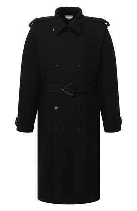 Мужской хлопковый тренч BOTTEGA VENETA черного цвета по цене 198000 руб., арт. 647116/V0010 | Фото 1 Мужской хлопковый тренч BOTTEGA VENETA черного цвета, арт. 647116/V0010 | Фото 1