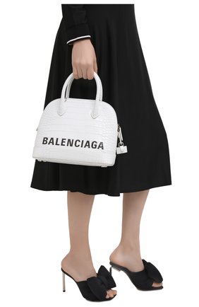 Женская сумка ville BALENCIAGA белого цвета по цене 147500 руб., арт. 550645/1LRP3 | Фото 2 Женская сумка ville BALENCIAGA белого цвета, арт. 550645/1LRP3 | Фото 2 (Материал: Натуральная кожа; Сумки-технические: Сумки top-handle; Ремень/цепочка: На ремешке; Размер: medium)