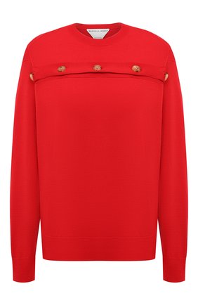 Женский шерстяной пуловер BOTTEGA VENETA красного цвета по цене 143000 руб., арт. 648729/V09S0 | Фото 1 Женский шерстяной пуловер BOTTEGA VENETA красного цвета, арт. 648729/V09S0 | Фото 1
