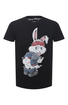 Мужская хлопковая футболка BISIBIGLIO черного цвета по цене 9345 руб., арт. R21 BAD RABBIT/RIF (C0TT0NE PESANTE) | Фото 1 Мужская хлопковая футболка BISIBIGLIO черного цвета, арт. R21 BAD RABBIT/RIF (C0TT0NE PESANTE) | Фото 1