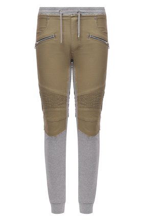 Мужские хлопковые джоггеры BALMAIN серого цвета по цене 129500 руб., арт. VH1MD005/009D | Фото 1 Мужские хлопковые джоггеры BALMAIN серого цвета, арт. VH1MD005/009D | Фото 1