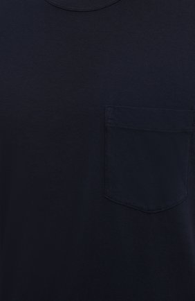 Мужская хлопковая футболка JAMES PERSE темно-синего цвета, арт. MLJ3282 | Фото 5 (Принт: Без принта; Рукава: Короткие; Длина (для топов): Стандартные; Материал внешний: Хлопок; Стили: Кэжуэл)