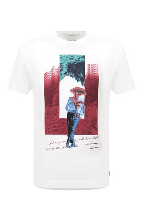 Мужская хлопковая футболка Z ZEGNA белого цвета по цене 21250 руб., арт. VW364/ZZ629N | Фото 1 Мужская хлопковая футболка Z ZEGNA белого цвета, арт. VW364/ZZ629N | Фото 1