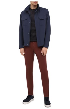 Мужская футболка из хлопка и шелка ERMENEGILDO ZEGNA черного цвета по цене 29950 руб., арт. UW388/706 | Фото 2 Мужская футболка из хлопка и шелка ERMENEGILDO ZEGNA черного цвета, арт. UW388/706 | Фото 2