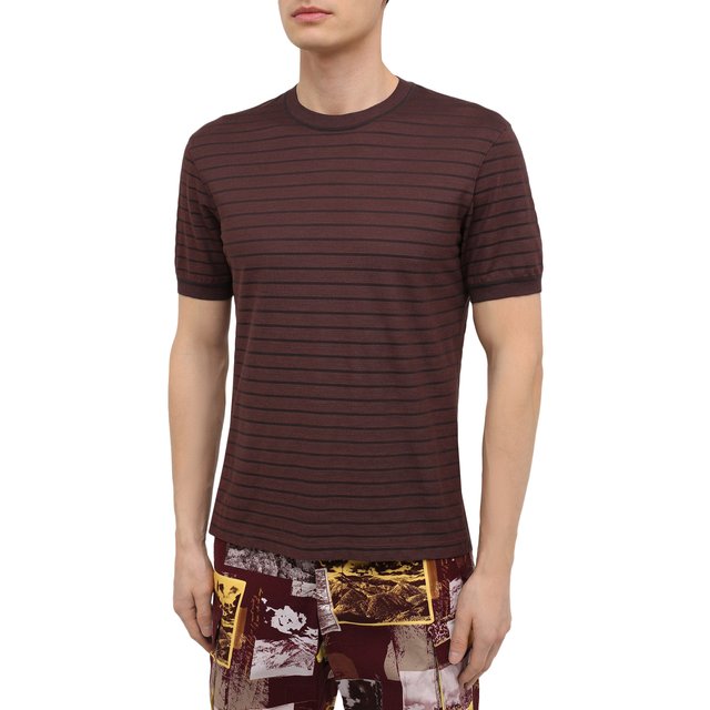 фото Футболка из хлопка и шелка ermenegildo zegna